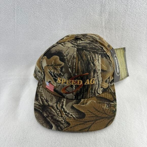 Vintage Speed Advantage Camo Snapback Hat Camouflage Hunting NEW All Over - Picture 2 of 5